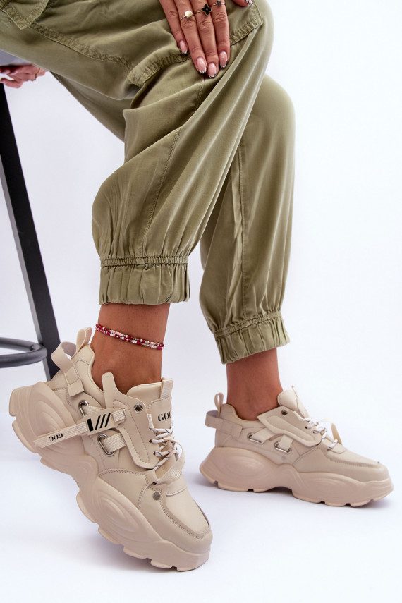 spordijalatsid Sneakers tüüpi jalanõud GOE MM2N4015 beeži värvi