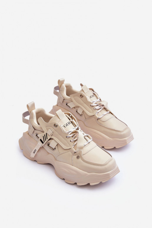 spordijalatsid Sneakers tüüpi jalanõud GOE MM2N4015 beeži värvi