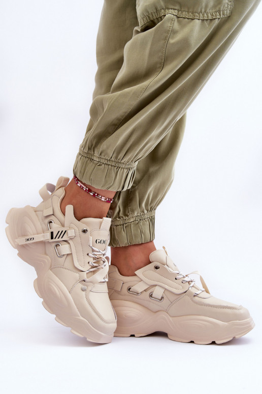 spordijalatsid Sneakers tüüpi jalanõud GOE MM2N4015 beeži värvi