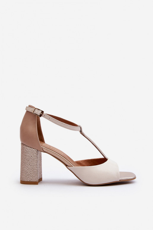 Naistesandaalid  Laura Messi 2759 beeži värvi
