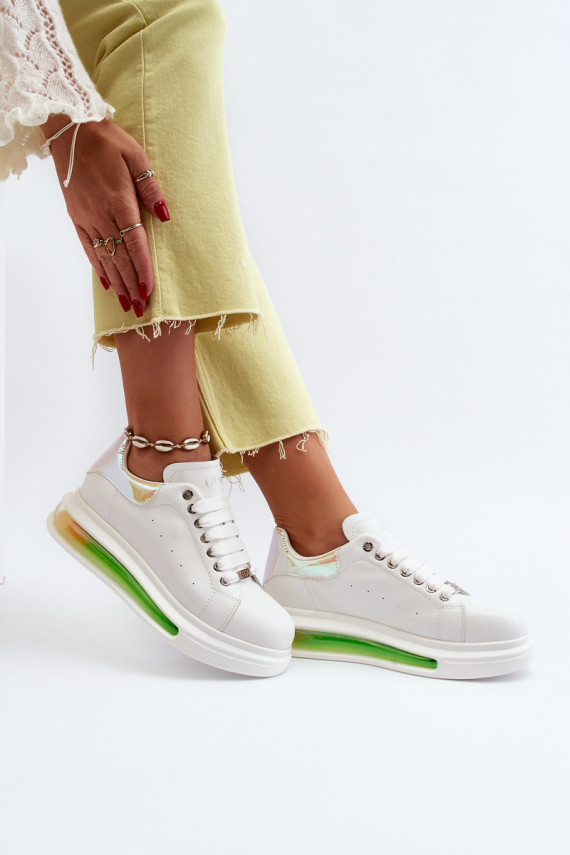 Sneakers tüüpi jalanõud Naiselik Nahk GOE NN2N4029 valget värvi