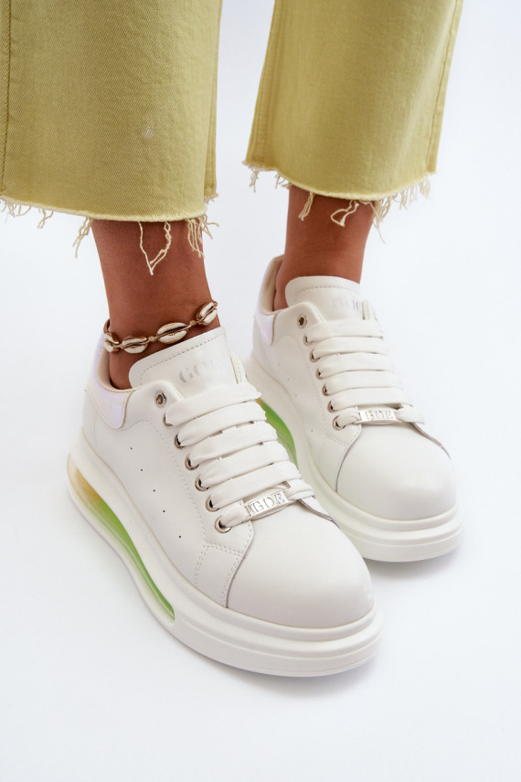 Sneakers tüüpi jalanõud Naiselik Nahk GOE NN2N4029 valget värvi
