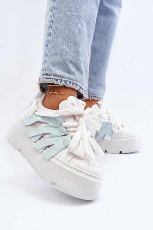 Zazoo 2F-7033 Sneakers tüüpi jalanõud platvormiga Sinist värvi