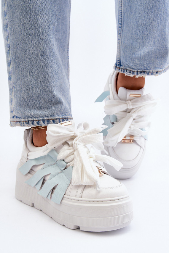 Zazoo 2F-7033 Sneakers tüüpi jalanõud platvormiga Sinist värvi