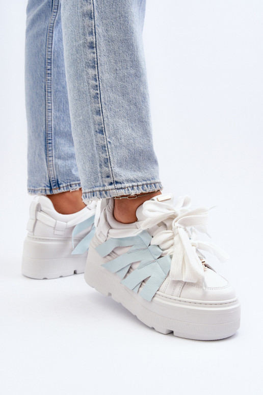 Zazoo 2F-7033 Sneakers tüüpi jalanõud platvormiga Sinist värvi