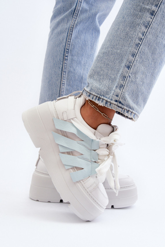 Zazoo 2F-7033 Sneakers tüüpi jalanõud platvormiga Sinist värvi