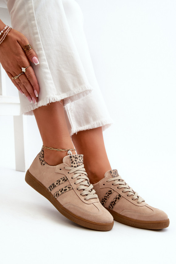 Zazoo N1068 seemisnakhsed Madal Sneakers tüüpi jalanõud Naiselik beeži värvi