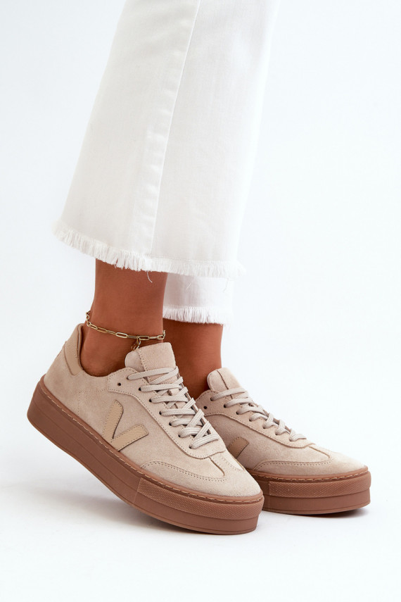 Zazoo N1100S2 Sneakers tüüpi jalanõud seemisnakhsed Naiselik platvormiga beeži värvi