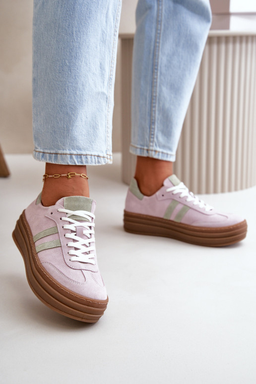 Zazoo N1068S4 Sneakers tüüpi jalanõud platvormiga Violetne värv