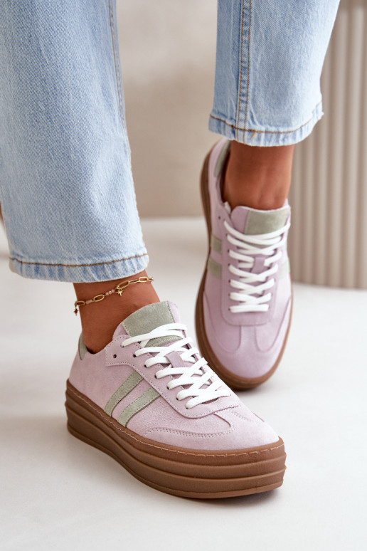 Zazoo N1068S4 Sneakers tüüpi jalanõud platvormiga Violetne värv