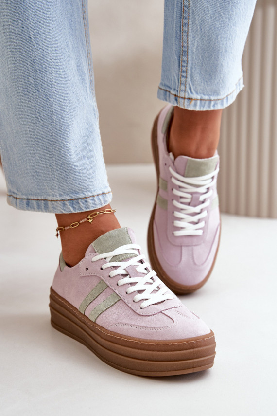 Zazoo N1068S4 Sneakers tüüpi jalanõud platvormiga Violetne värv