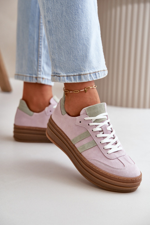 Zazoo N1068S4 Sneakers tüüpi jalanõud platvormiga Violetne värv