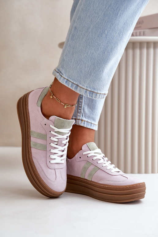 Zazoo N1068S4 Sneakers tüüpi jalanõud platvormiga Violetne värv