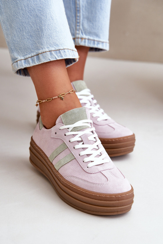 Zazoo N1068S4 Sneakers tüüpi jalanõud platvormiga Violetne värv