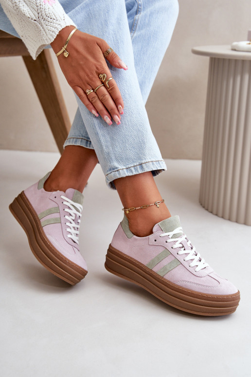 Zazoo N1068S4 Sneakers tüüpi jalanõud platvormiga Violetne värv