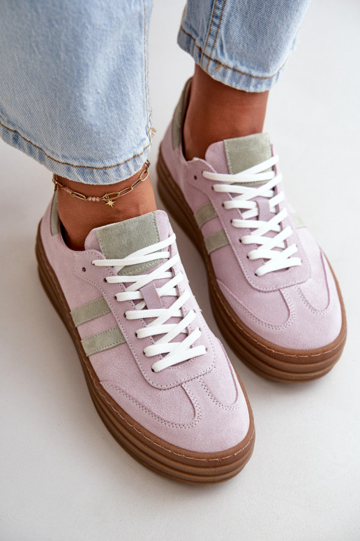 Zazoo N1068S4 Sneakers tüüpi jalanõud platvormiga Violetne värv