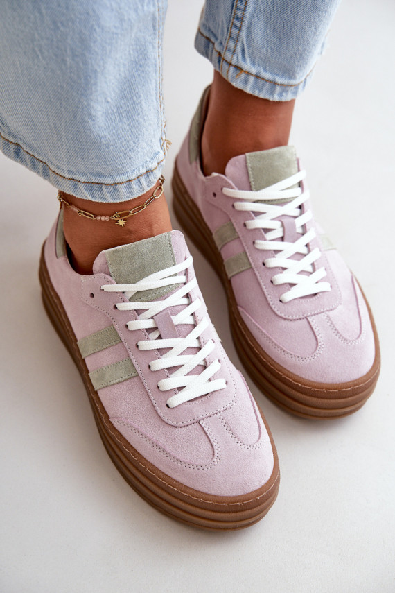 Zazoo N1068S4 Sneakers tüüpi jalanõud platvormiga Violetne värv