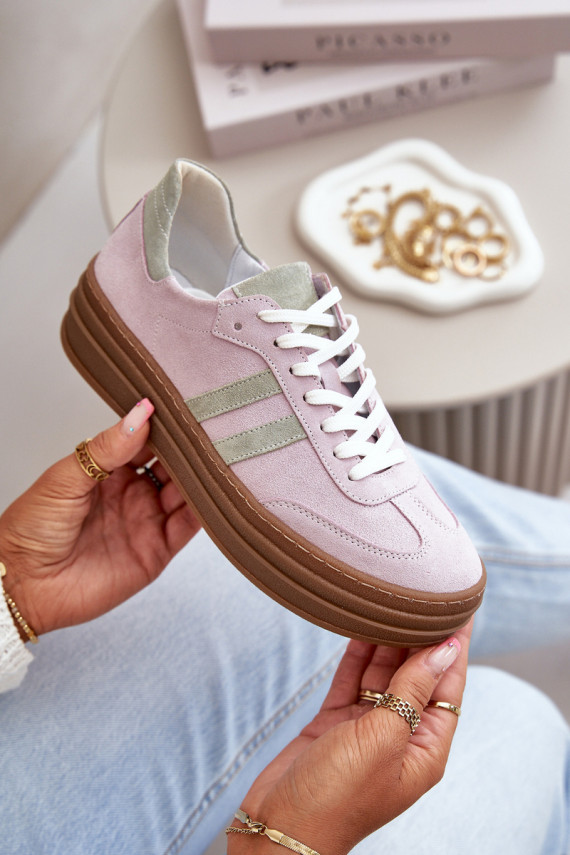 Zazoo N1068S4 Sneakers tüüpi jalanõud platvormiga Violetne värv