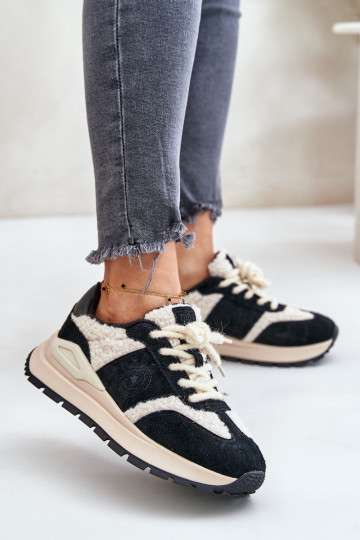 voodriga Sneakers tüüpi jalanõud Naiselik Nahk Big Star OO274A318 HI-POLY SYSTEM mustad 2