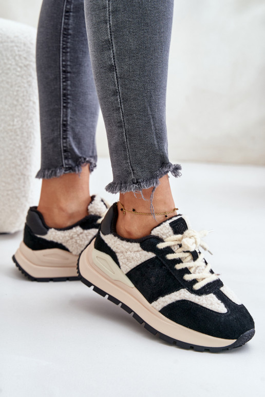 voodriga Sneakers tüüpi jalanõud Naiselik Nahk Big Star OO274A318 HI-POLY SYSTEM mustad