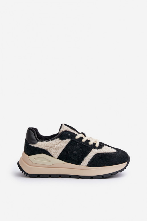 voodriga Sneakers tüüpi jalanõud Naiselik Nahk Big Star OO274A318 HI-POLY SYSTEM mustad
