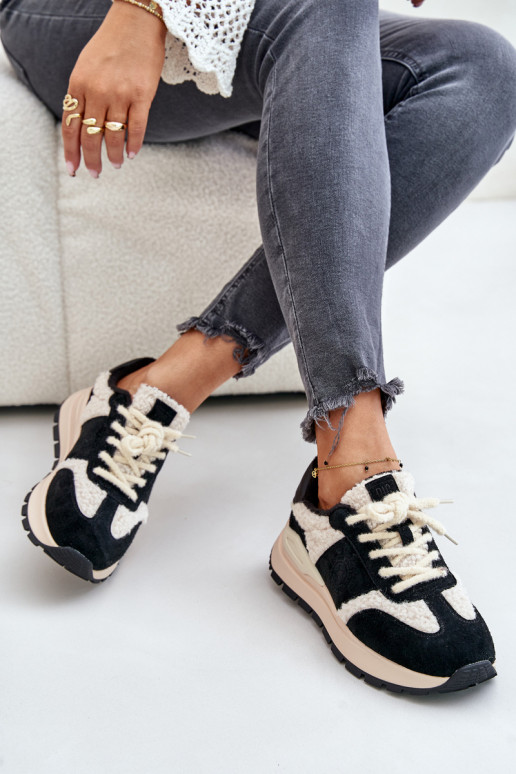 voodriga Sneakers tüüpi jalanõud Naiselik Nahk Big Star OO274A318 HI-POLY SYSTEM mustad