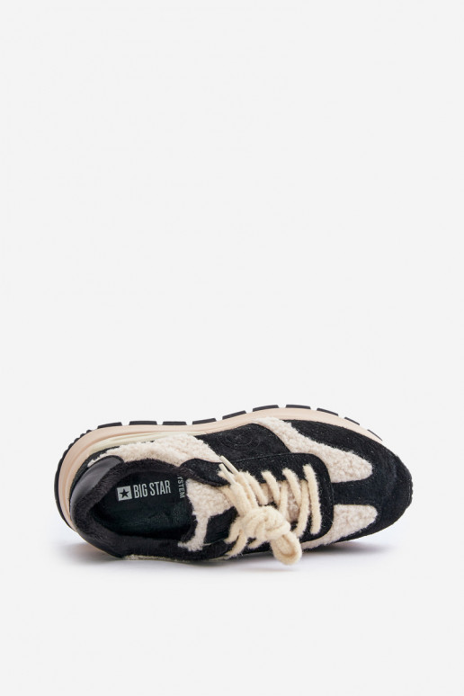 voodriga Sneakers tüüpi jalanõud Naiselik Nahk Big Star OO274A318 HI-POLY SYSTEM mustad