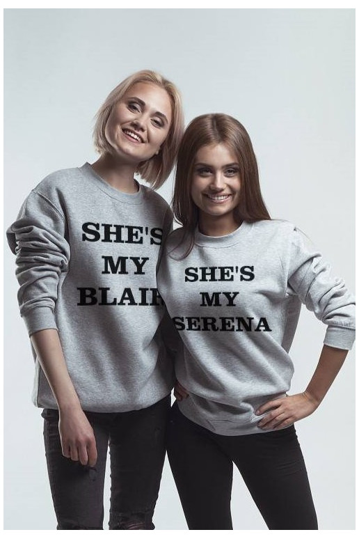 Serena ja Blairi kampsun komplekt