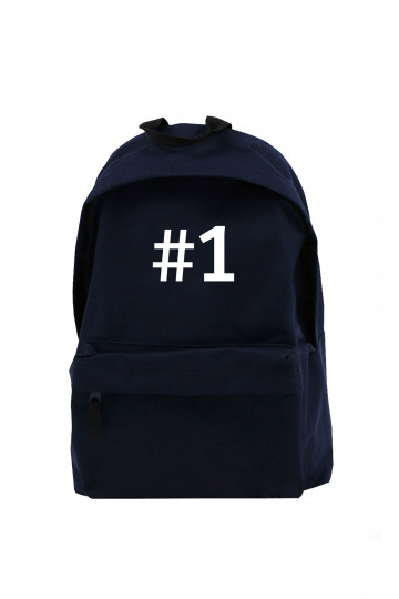Stiilne kerge sinine seljakott "Number 1"