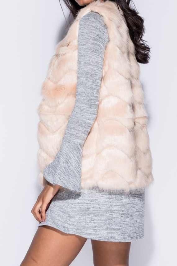 RINNAHOIDJA "Chevron Pattern Faux Fur"