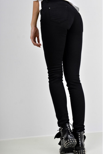 Black skinny pants with rips 2