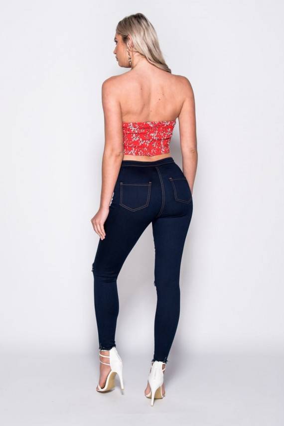 TEKSAD "Classic Ripped Knee Jeggings"