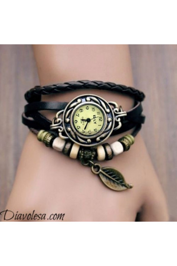 Laikrodis "Fan of Nature", juodas  - 1 2