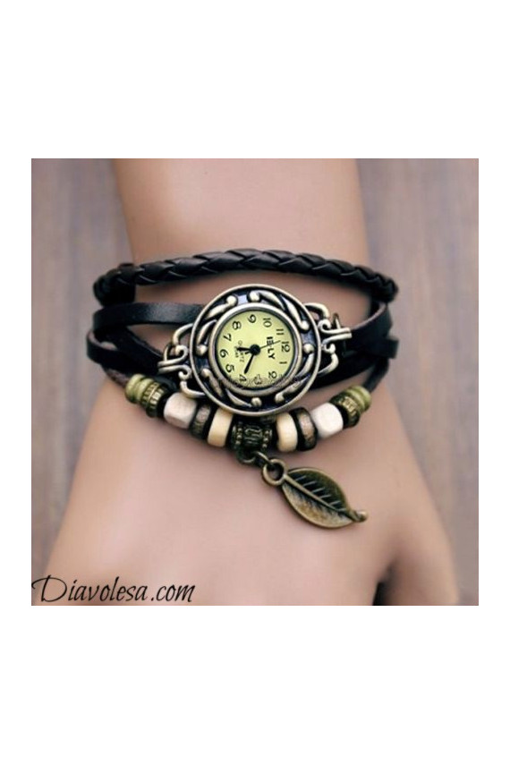 Laikrodis "Fan of Nature", juodas  - 2