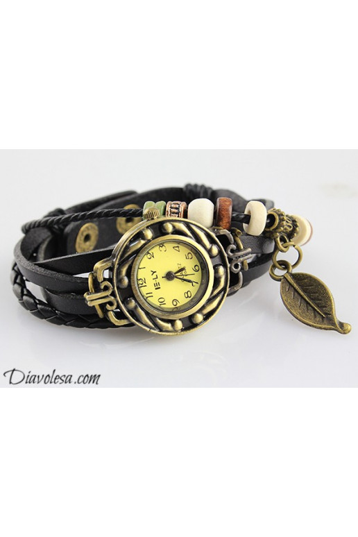 Laikrodis "Fan of Nature", juodas  - 3 Laikrodis "Fan of Nature", juodas  - 3