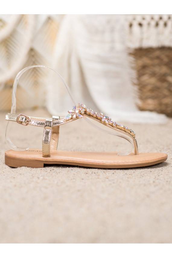 Elegantsed sandaalid säravate kristallidega SK-53GO