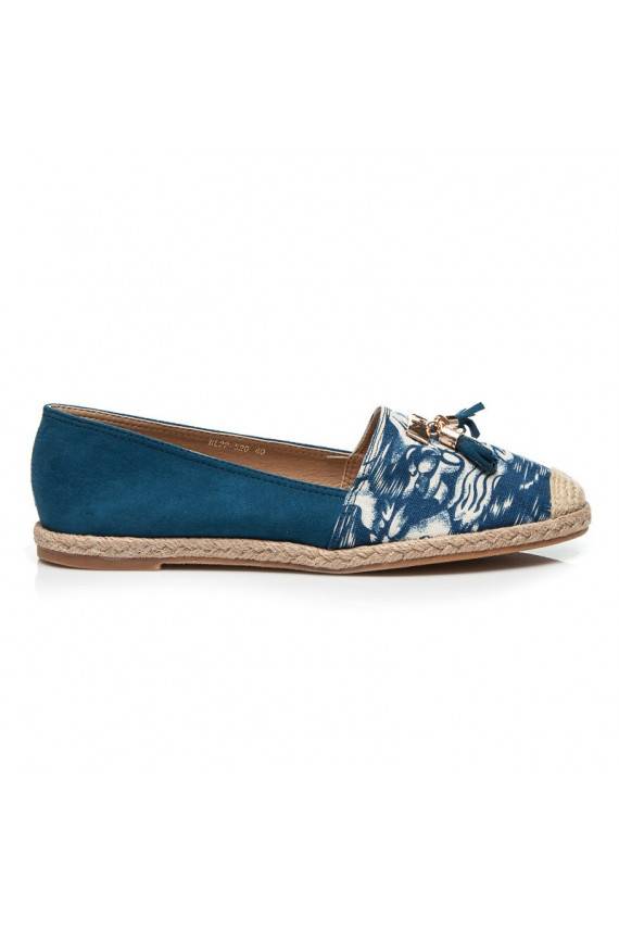 Espadrillid Jeans Blue Suede BL22-520BL