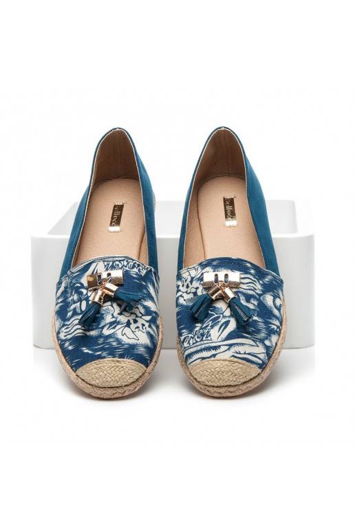 Espadrillid Jeans Blue Suede BL22-520BL