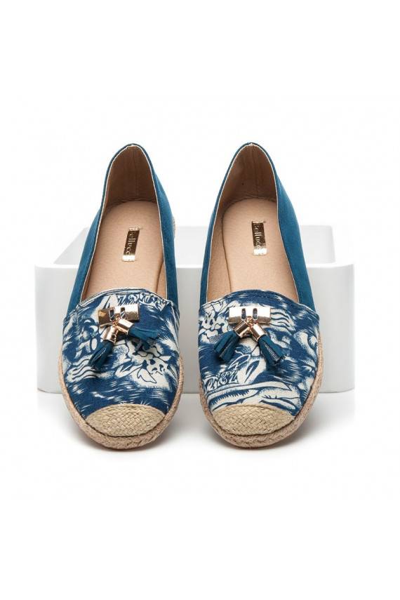 Espadrillid Jeans Blue Suede BL22-520BL