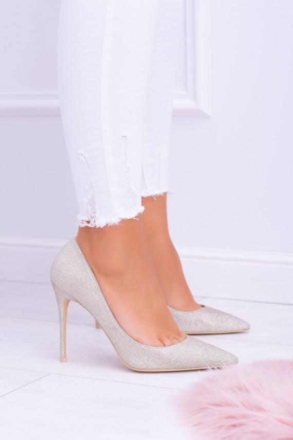 Lu Boo Läikivad Kuldset värvi Wysokie kõrge kontsaga Shining