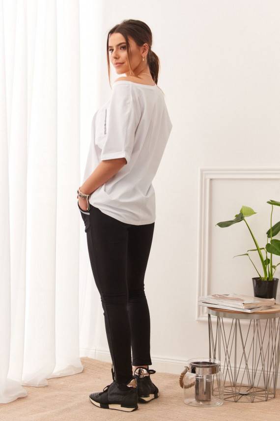 Komplekt lühikeste varrukatega DD_1014_WHITE/BLACK