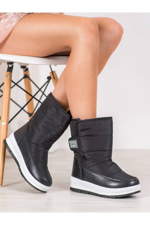 Mustad nööpidega lumesaapad krõpsudega kinnitatav 