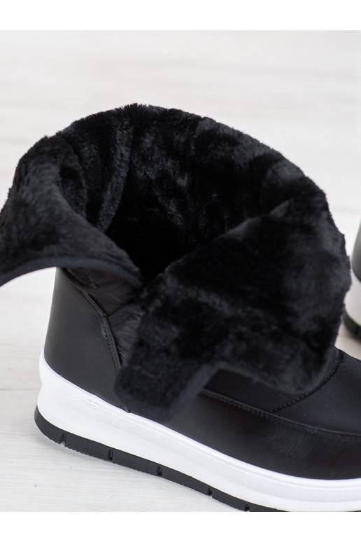 Mustad nööpidega lumesaapad krõpsudega kinnitatav 