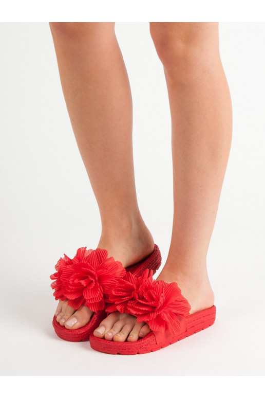 Punased Plätud lilledega BAT_CK88R