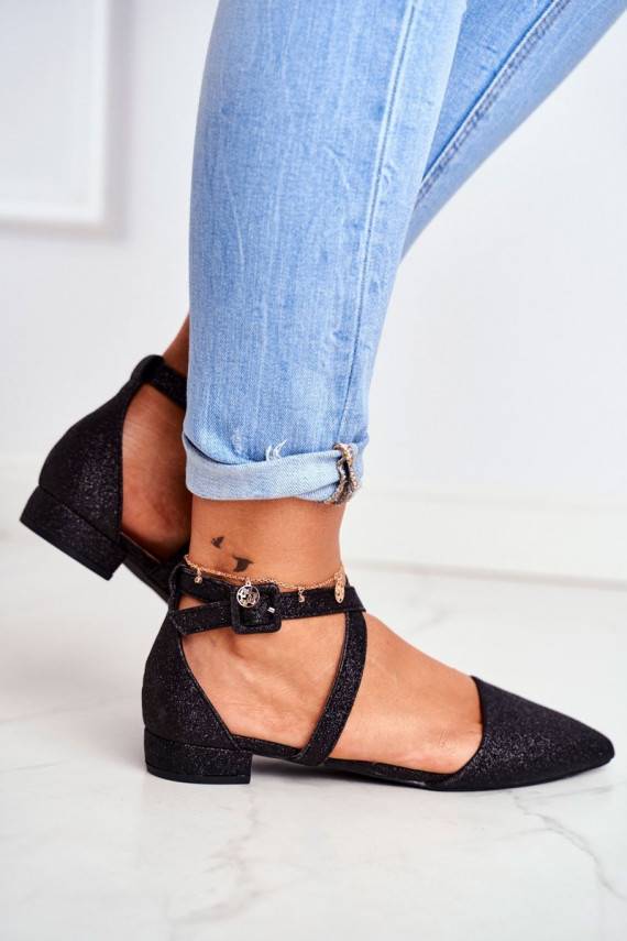 Baleriinad Läikivad  mustad Vontare