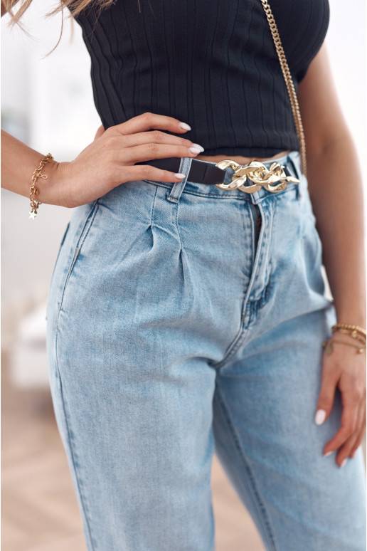 Helesininee teksad  rihmaga