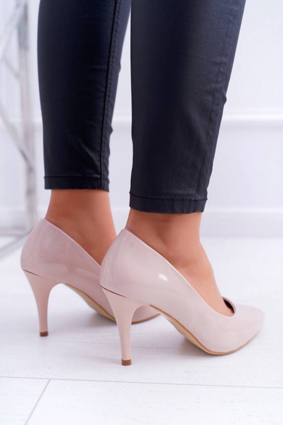 kõrge kontsaga damskie Sergio Leone Laque beeži värvi Greca