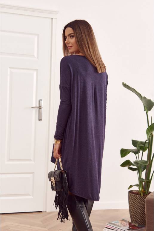 Asümmeetriline kleit oversize sinine