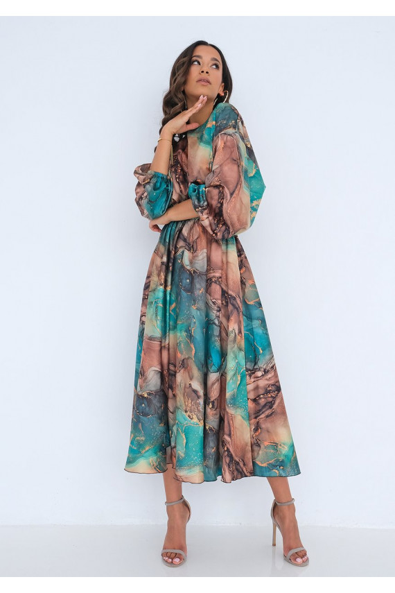 Roheline kleit Green Marble