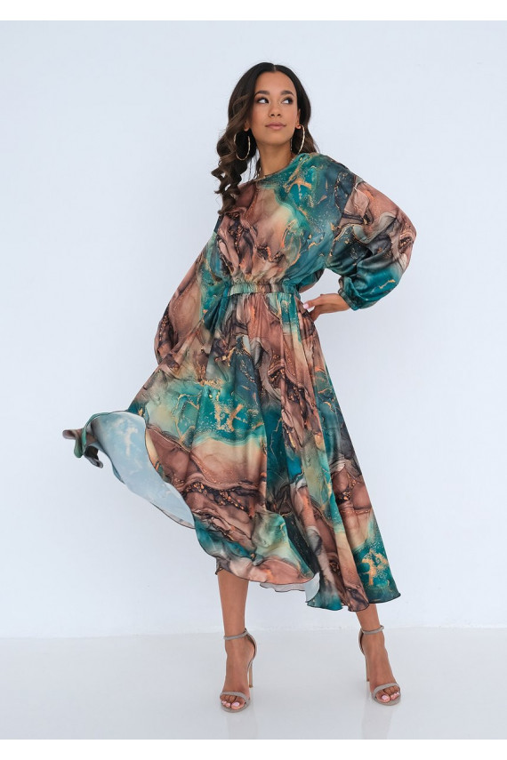 Roheline kleit Green Marble